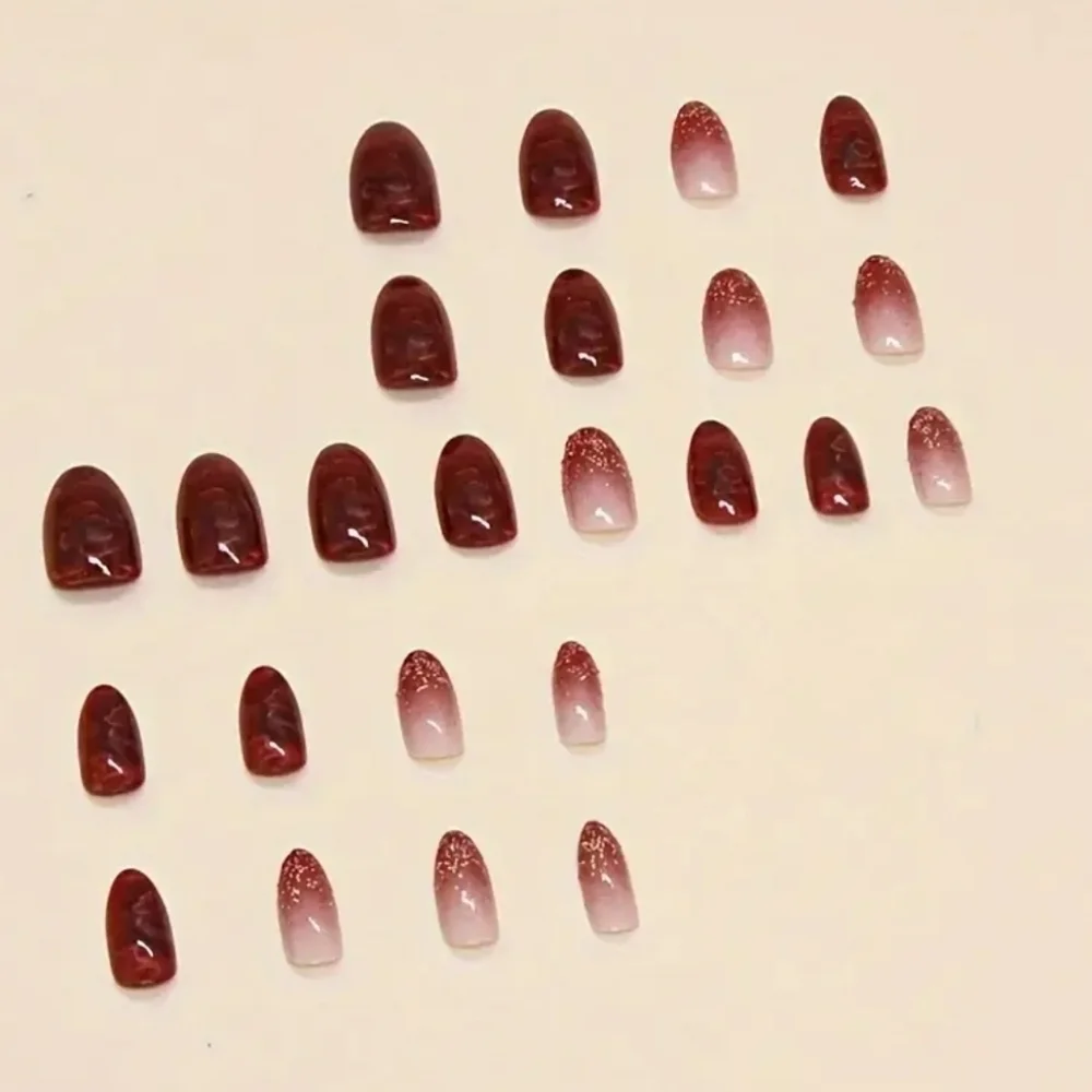 24 Pieces Fake Press On Nails